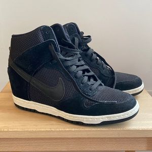 Nike sky-hi dunk wedge sneakers